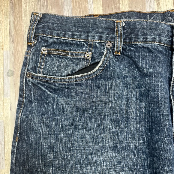 Calvin Klein Relaxed Fit Straight Jeans, Size 38x30 - Picture 5 of 14